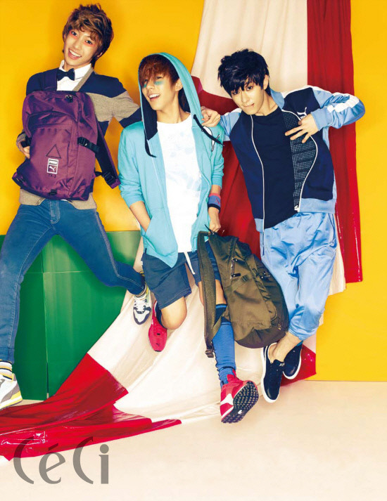 Boyfriend Ceci Kpop boy group BOYFRIEND MODEL PUMA FOR CECI