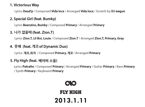 Infinite H tracklist