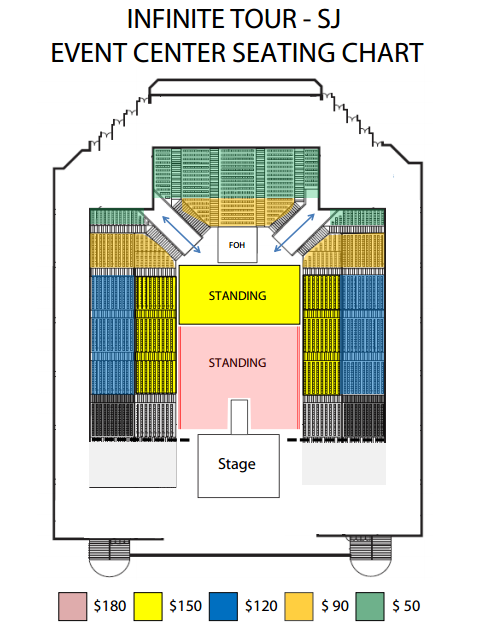 San Jose State Event Center Seating Chart