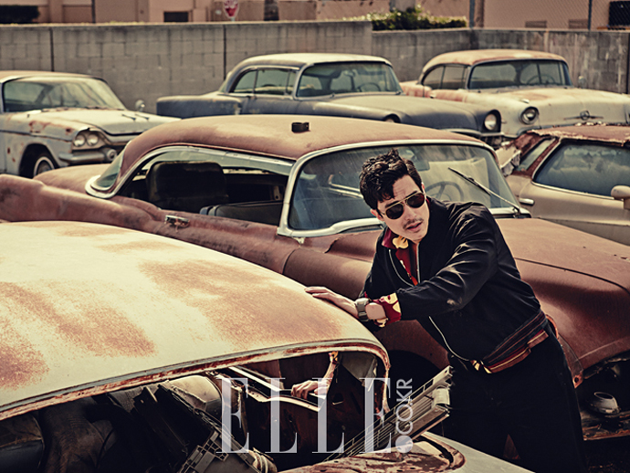 Daniel Henney and Kim Soo Hyun - Elle Magazine February Issue ‘14 b