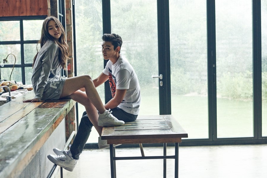 Big Bang TOP and So Hee - Reebok Classic b