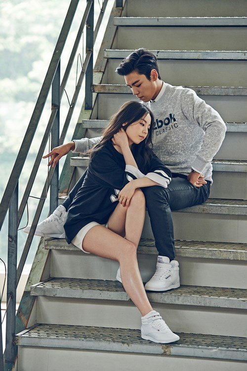 Big Bang TOP and So Hee - Reebok Classic